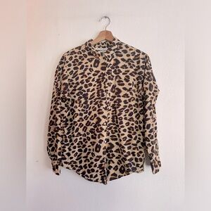 SCOTCH & SODA Cheetah Print Button Up Top